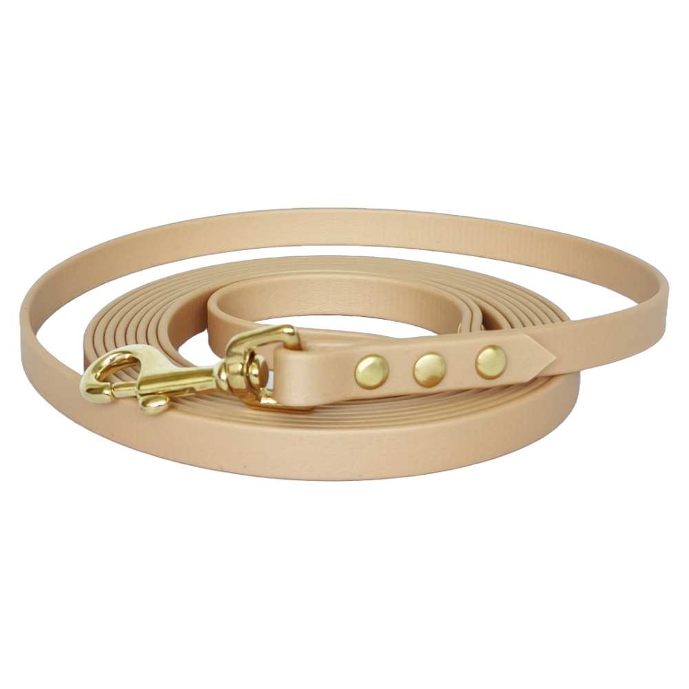 Biothane hondenlijn 3 meter 13mm beige