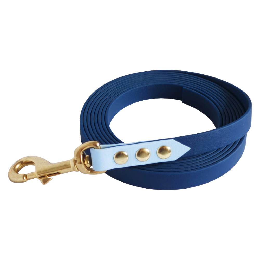 sleeplijn donkerblauw lichtblauw