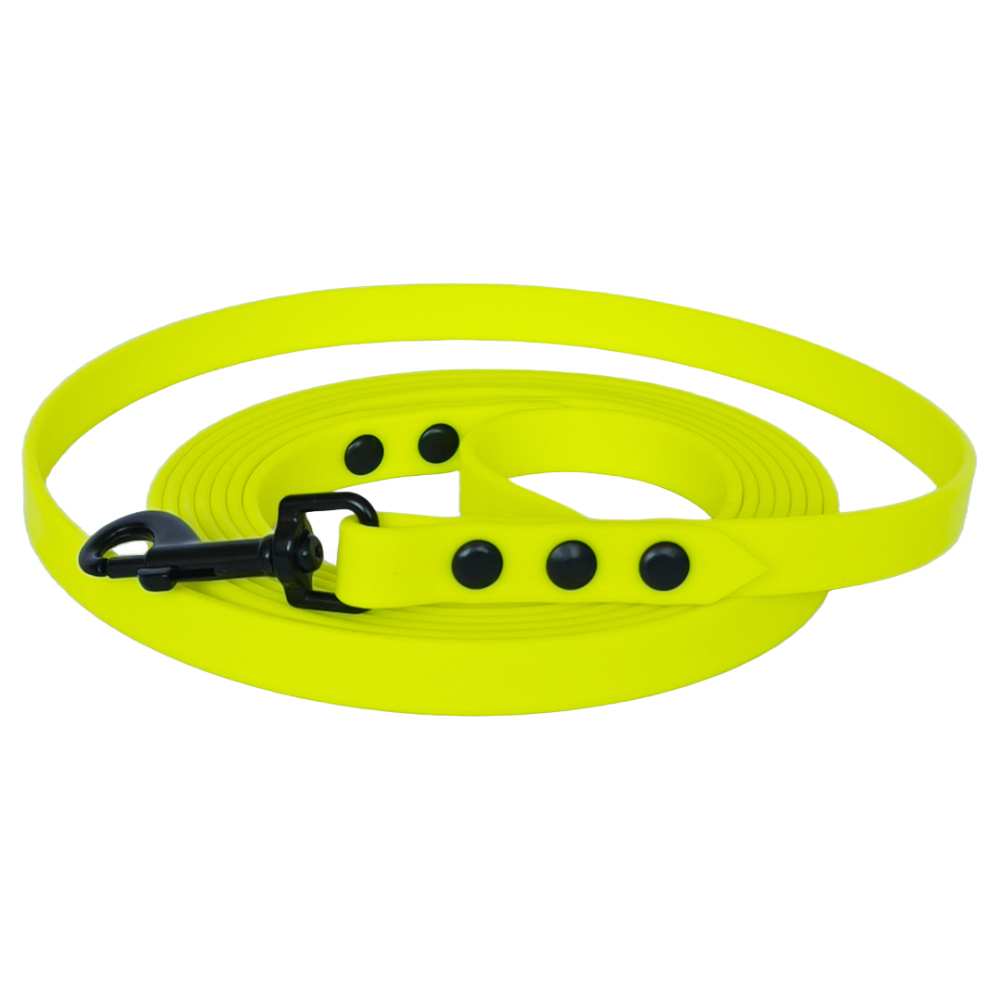 Biothane® hondenlijn 10 meter 13mm neongeel