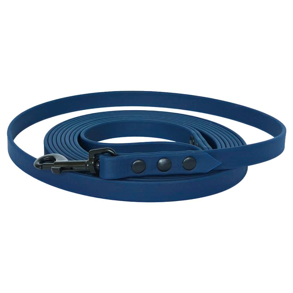 Biothane hondenlijn 5 meter 13mm navyblauw